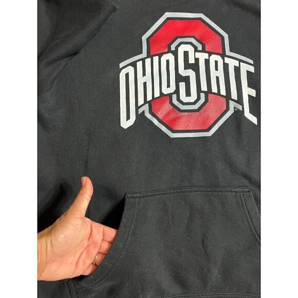 Ohio State Buckeyes Hoodie XXL Black Pullover Sweatshirt 4th and 1 - Picture 10 of 12